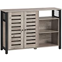 VASAGLE Armario de Almacenamiento- Aparador- con 2 Puertas- Estantes Ajustables- para Comedor- Sala de Estar- Cocina…